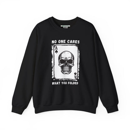 No One Cares What You Folded (Adult Unisex Crewneck Sweatshirt)