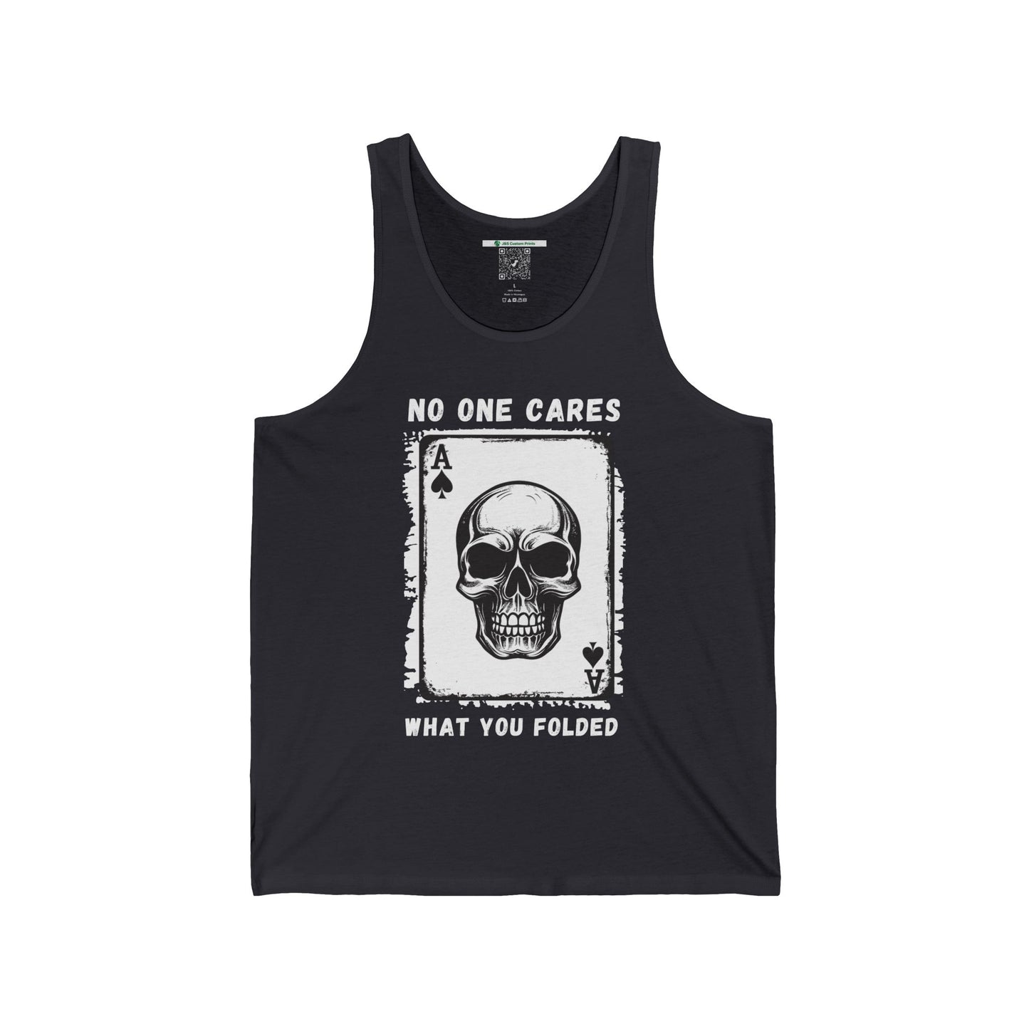 No One Cares What You Folded (Adult Unisex Tank Top)