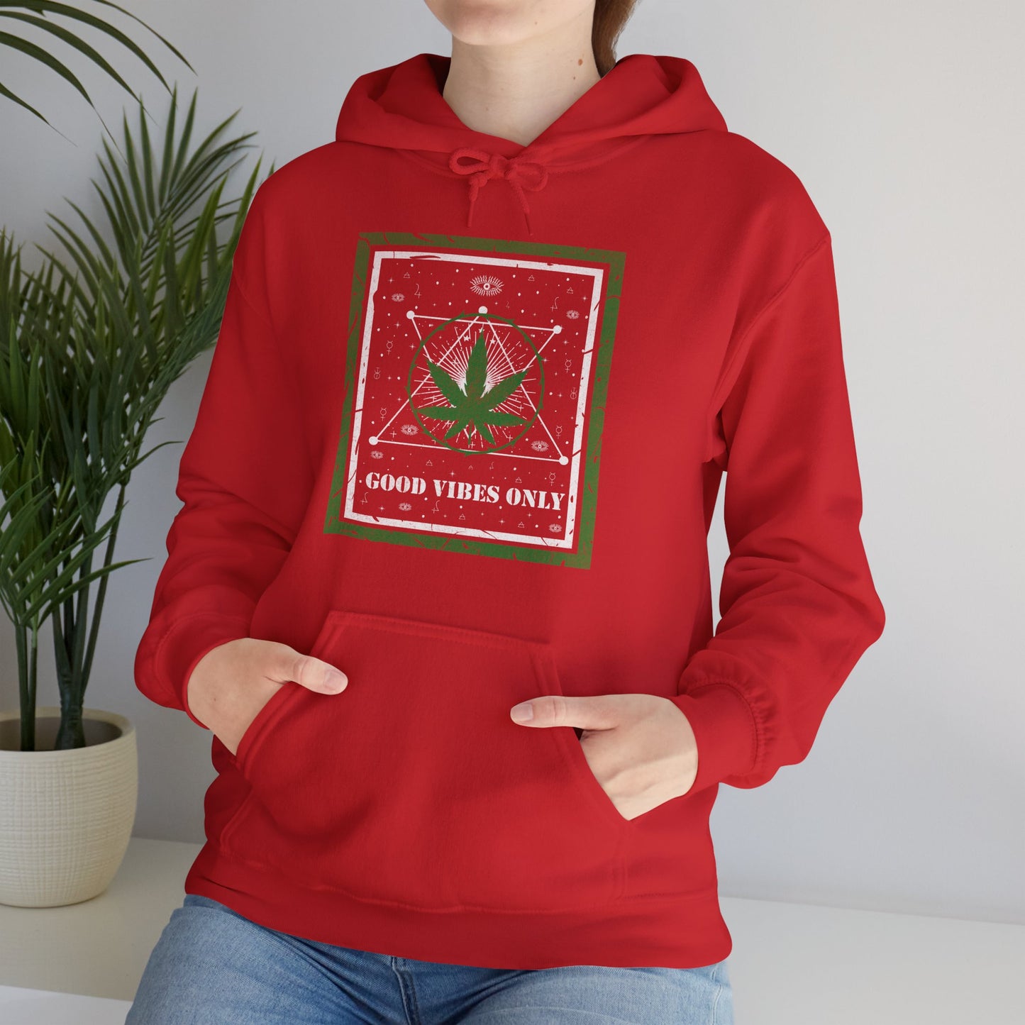 Cannabis -- Good Vibes Only (Adult Unisex Hooded Sweatshirt)