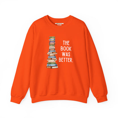 The Book Was Better [2] (Adult Unisex Crewneck Sweatshirt)