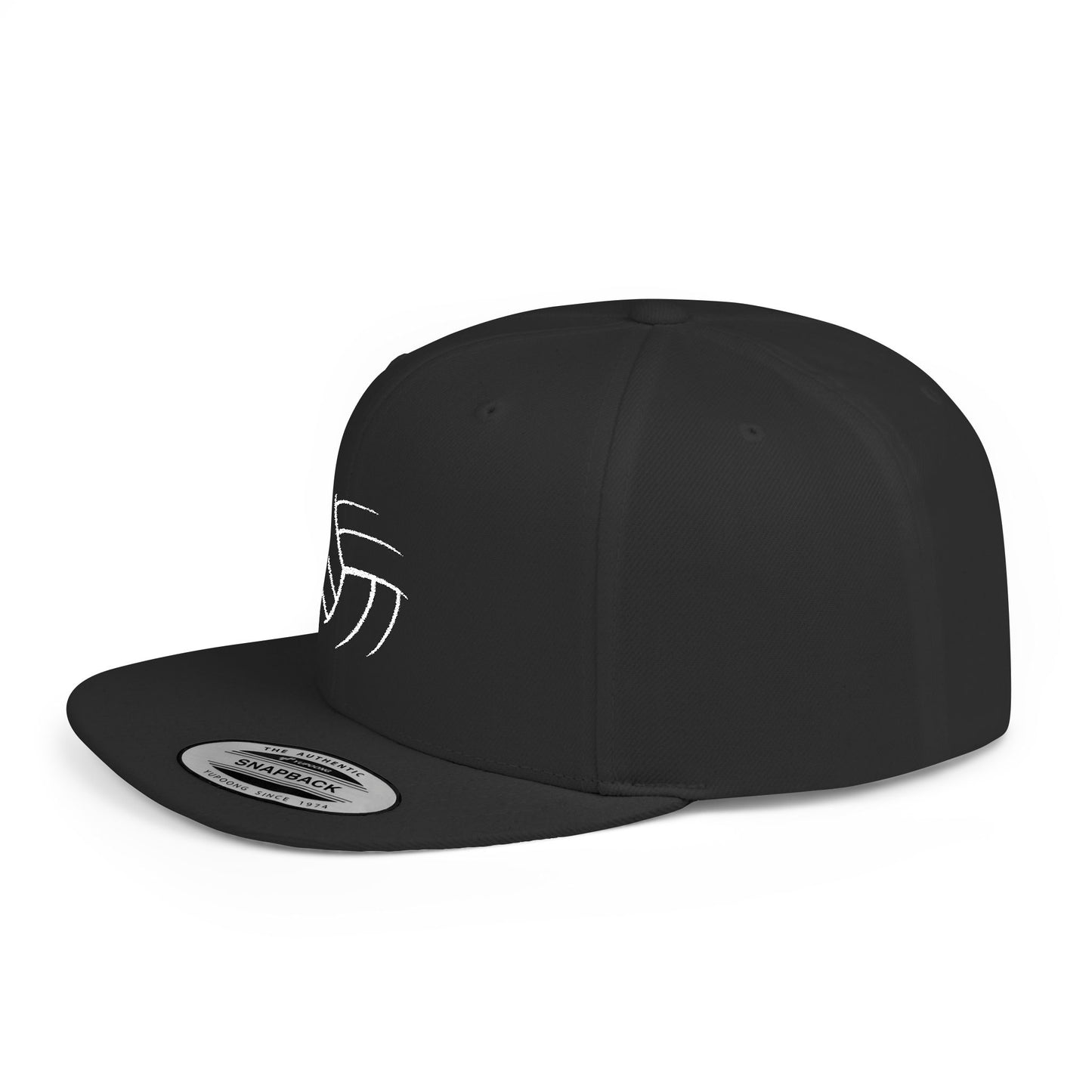 Volleyball (Embroidered Flat-Bill, Cotton, Snapback Hat)