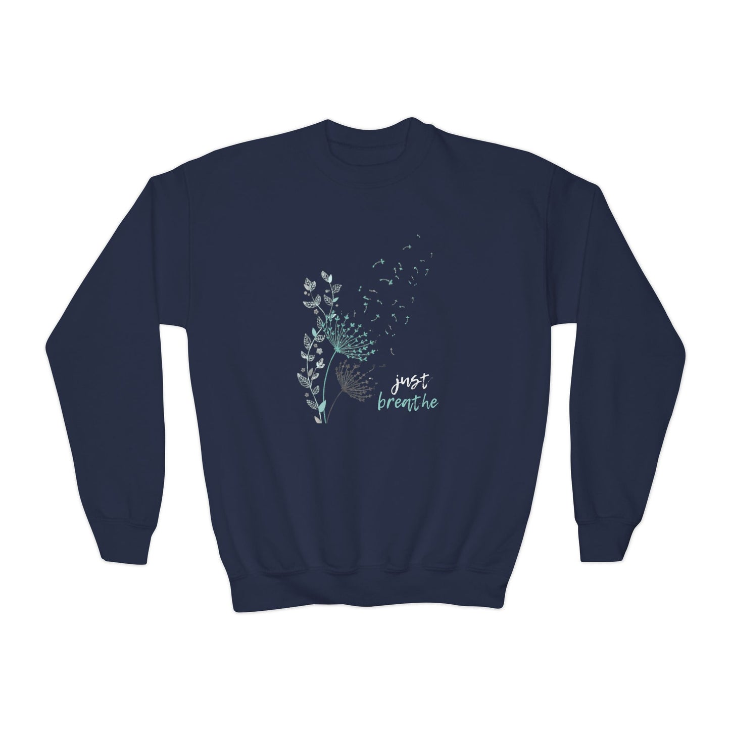Just Breathe (Youth Crewneck Sweatshirt)