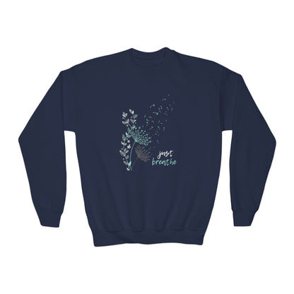 Just Breathe (Youth Crewneck Sweatshirt)