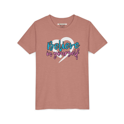 Believe In Yourself -- Blue/Pink (Youth Unisex Tee)