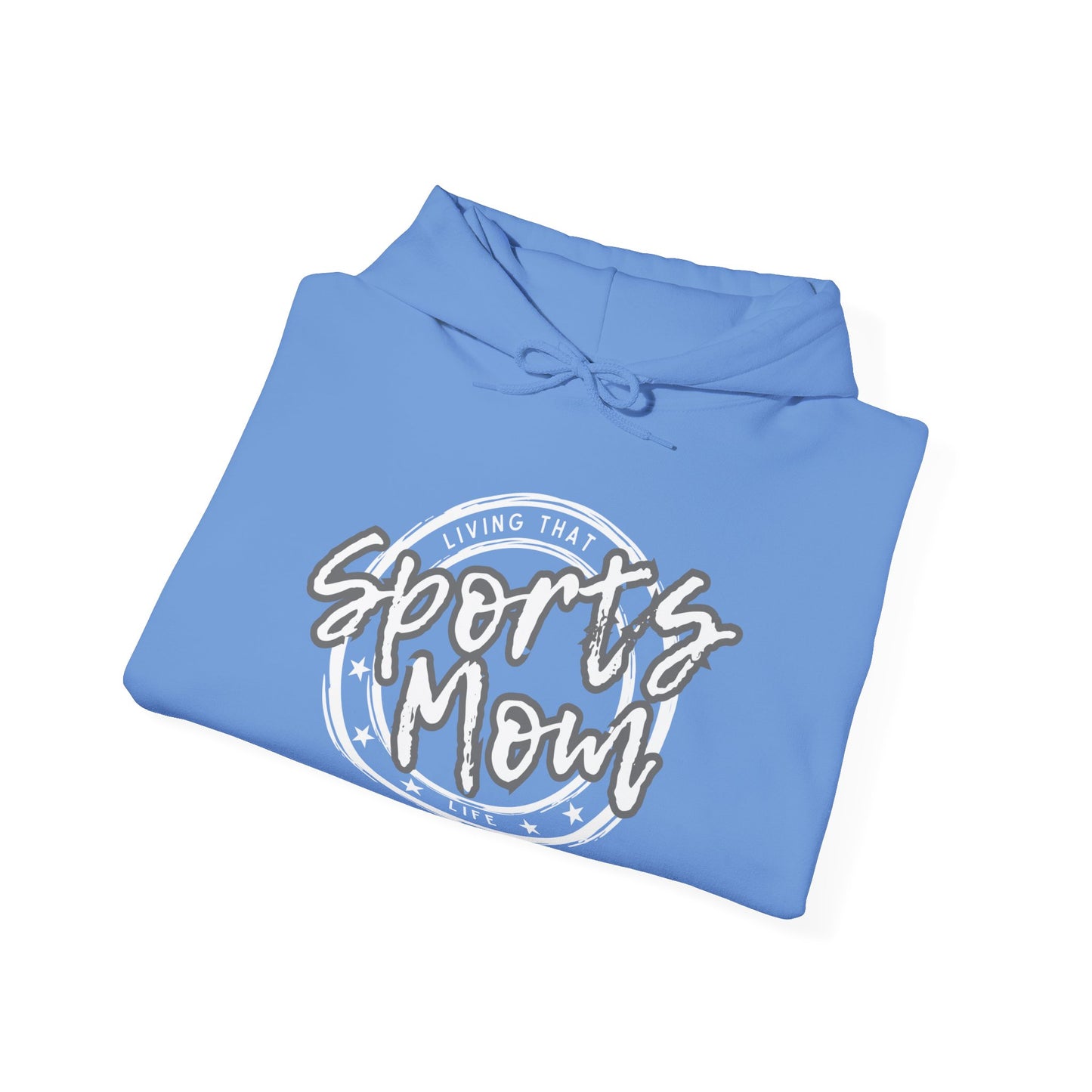 Sports Mom -- Gray Font (Adult Unisex Hooded Sweatshirt)