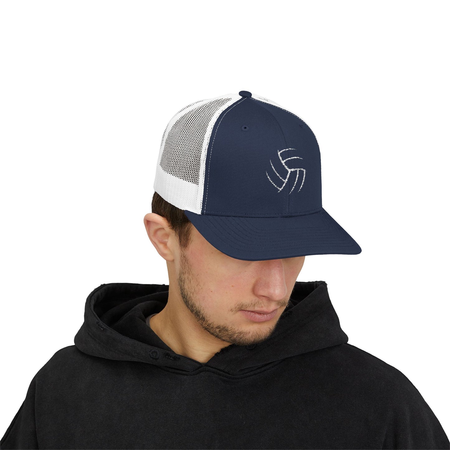 Volleyball (Embroidered Snapback Trucker Hat)