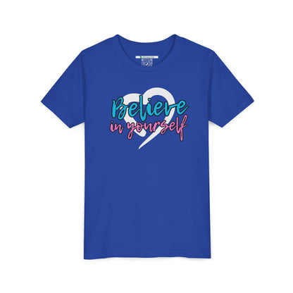 Believe In Yourself -- Blue/Pink (Youth Unisex Tee)