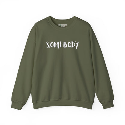 Matching Couple's Set -- "Somebody" (Adult Unisex Crewneck Sweatshirt)