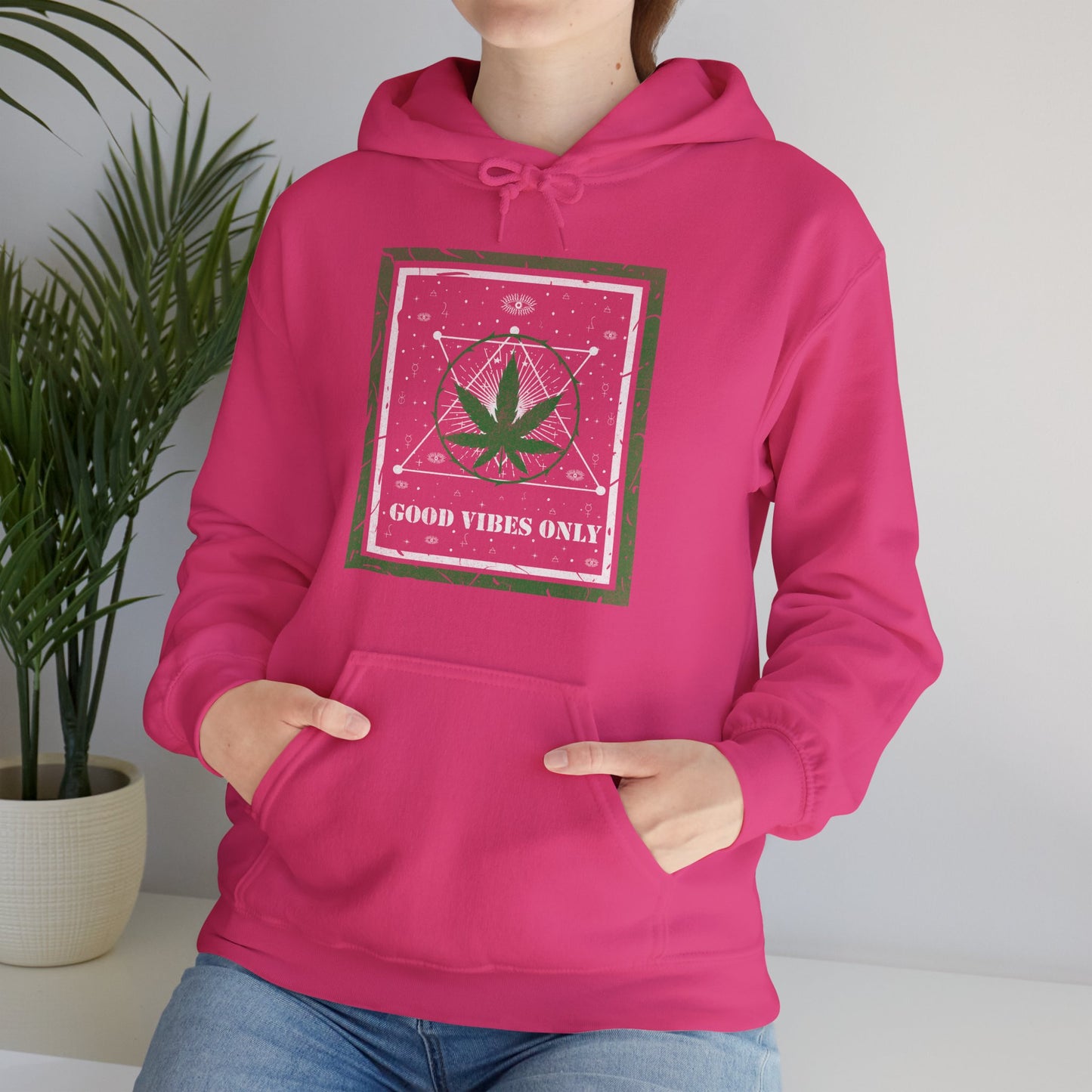 Cannabis -- Good Vibes Only (Adult Unisex Hooded Sweatshirt)
