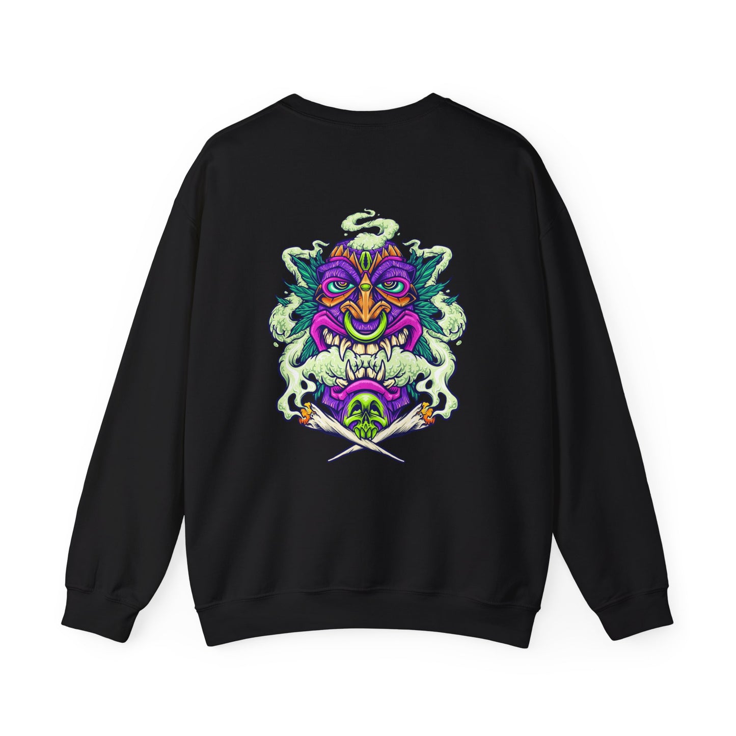 Cannabis Monkey (Adult Unisex Crewneck Sweatshirt)