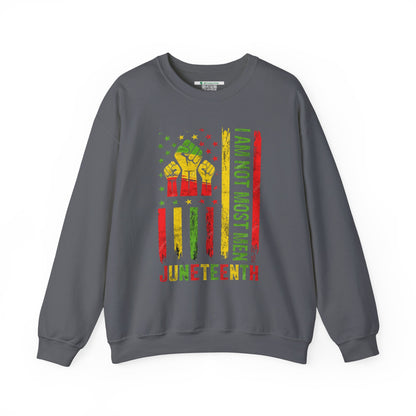Juneteenth -- Not Most Men (Adult Unisex Crewneck Sweatshirt)