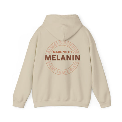 Made With Melanin (Adult Unisex Hooded Sweatshirt)