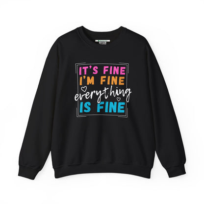 Everything Is Fine (Adult Unisex Crewneck Sweatshirt)