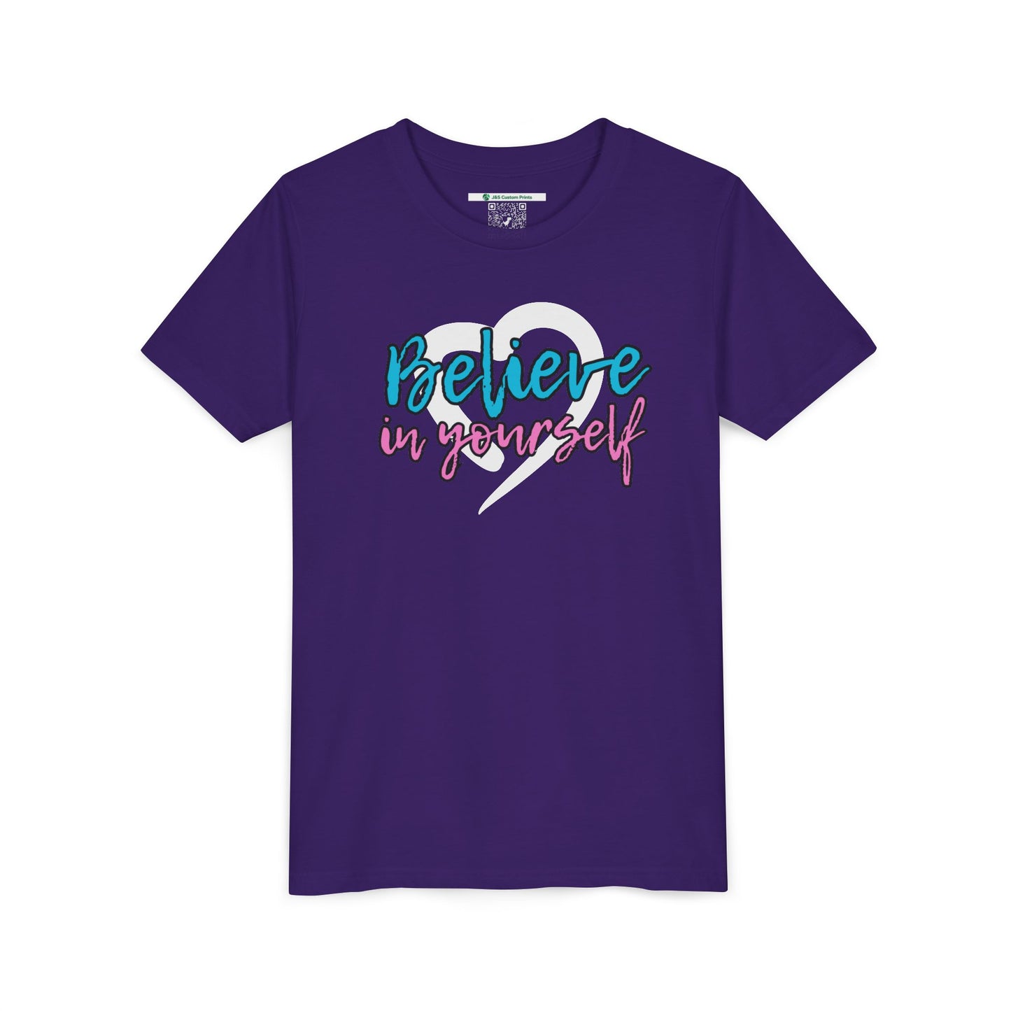 Believe In Yourself -- Blue/Pink (Youth Unisex Tee)