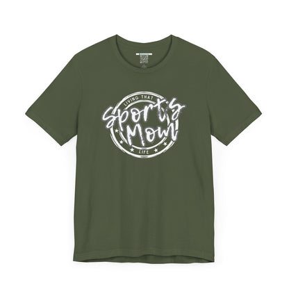 Sports Mom -- Gray Font (Adult Unisex Tee)