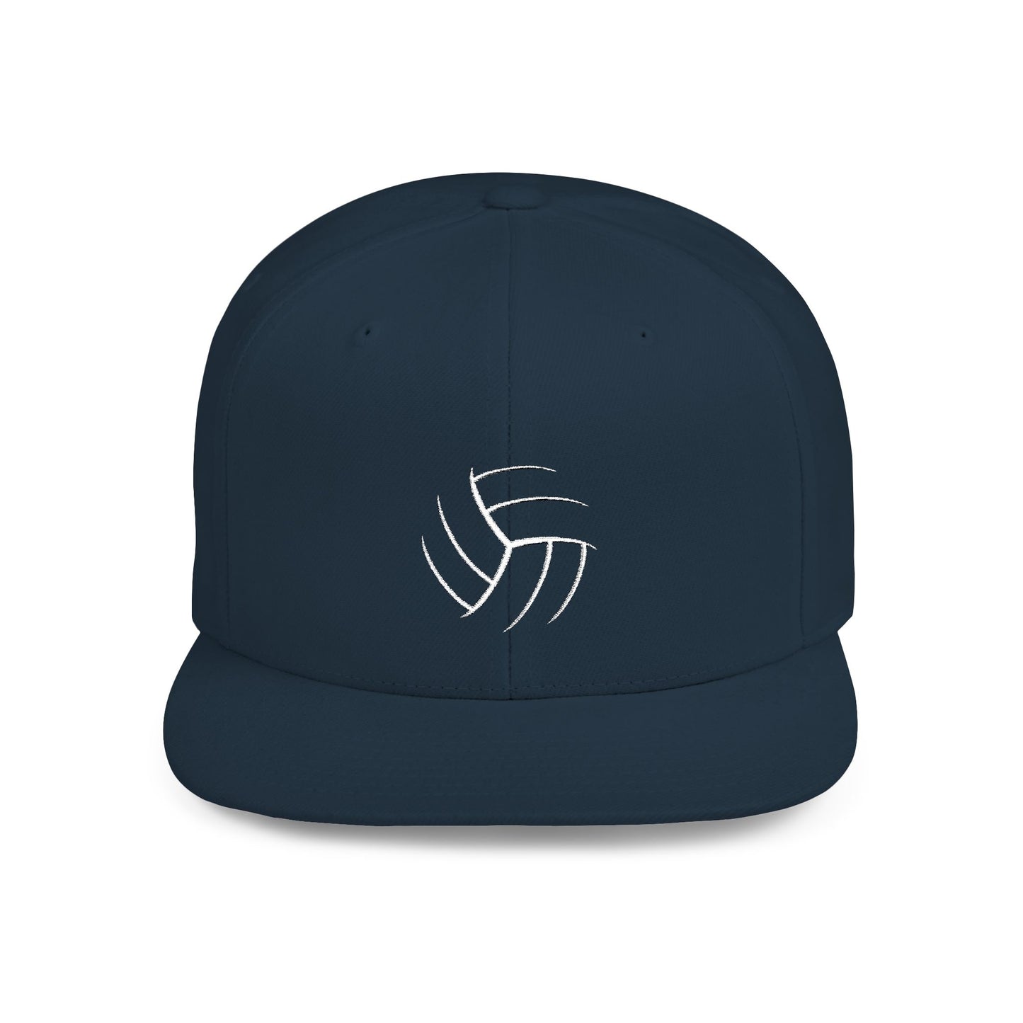Volleyball (Embroidered Flat-Bill, Cotton, Snapback Hat)
