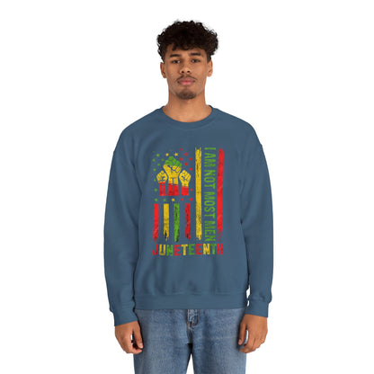Juneteenth -- Not Most Men (Adult Unisex Crewneck Sweatshirt)