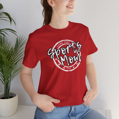 Sports Mom -- Black Font (Adult Unisex Tee)