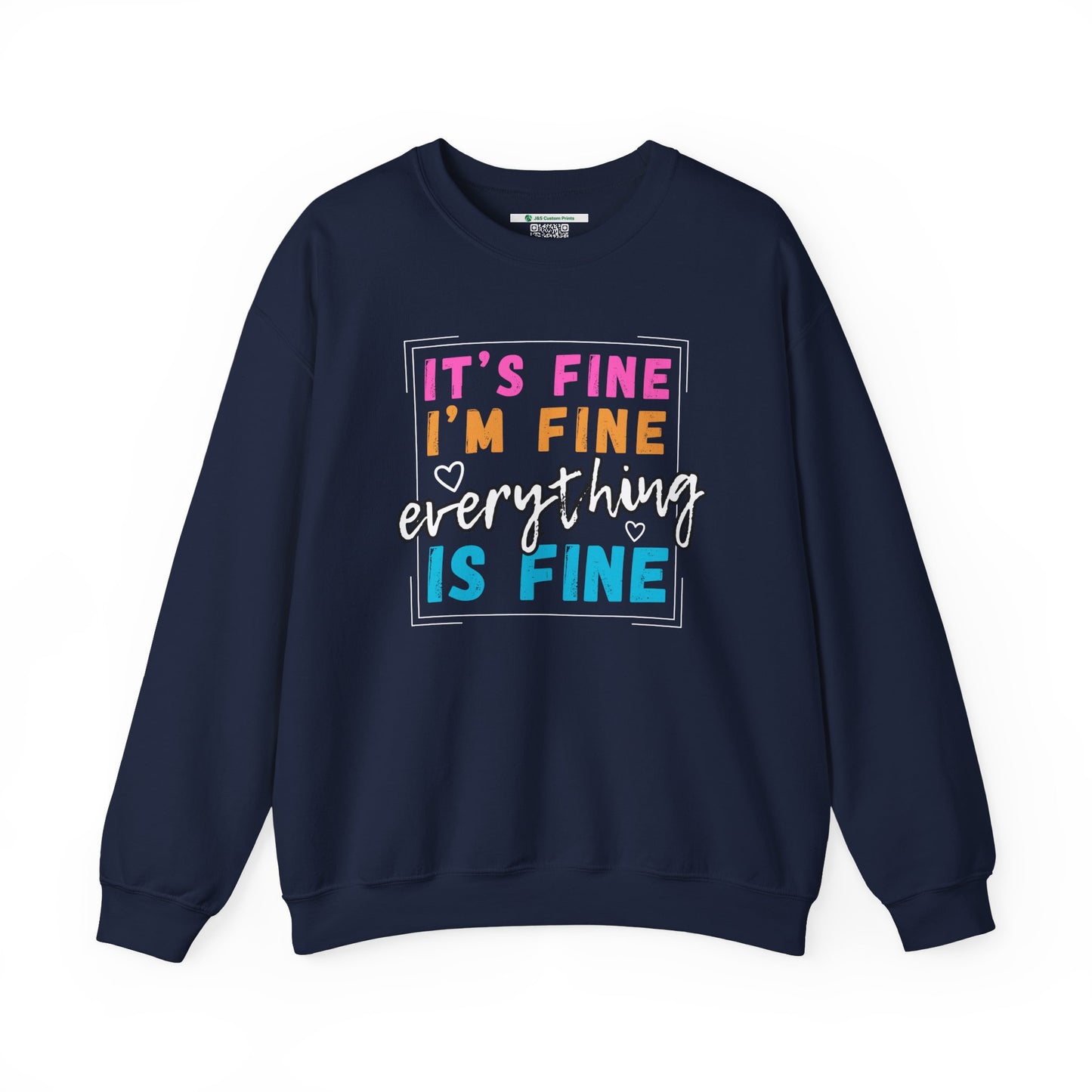 Everything Is Fine (Adult Unisex Crewneck Sweatshirt)