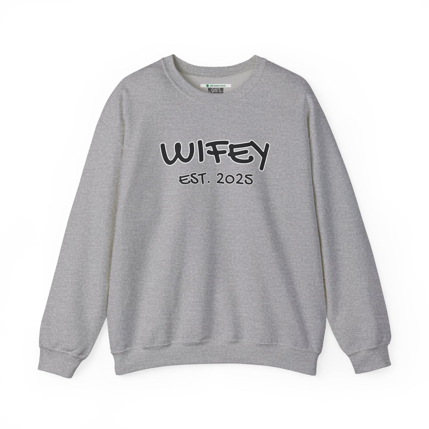 Matching Marriage Set -- "Wifey" (Adult Unisex Crewneck Sweatshirt)