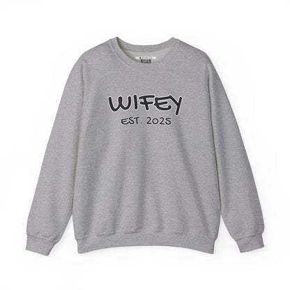 Matching Marriage Set -- "Wifey" (Adult Unisex Crewneck Sweatshirt)