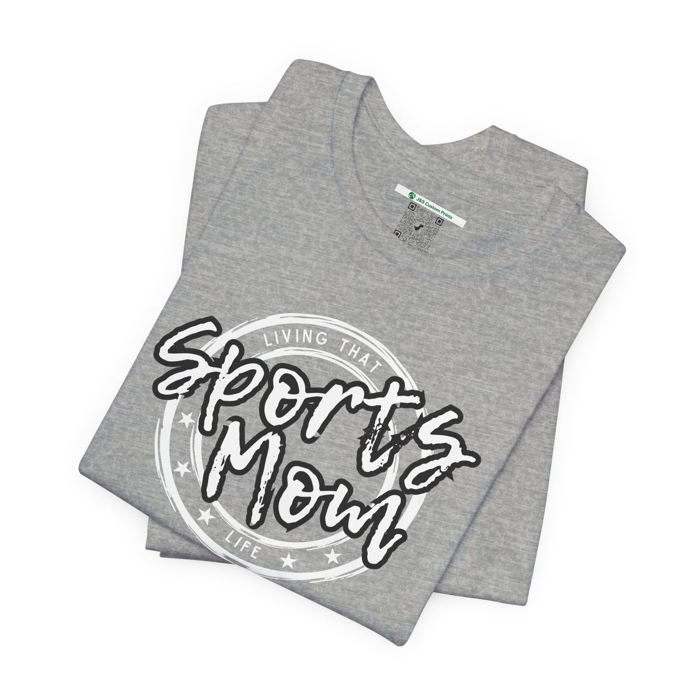 Sports Mom -- Black Font (Adult Unisex Tee)