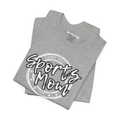 Sports Mom -- Black Font (Adult Unisex Tee)