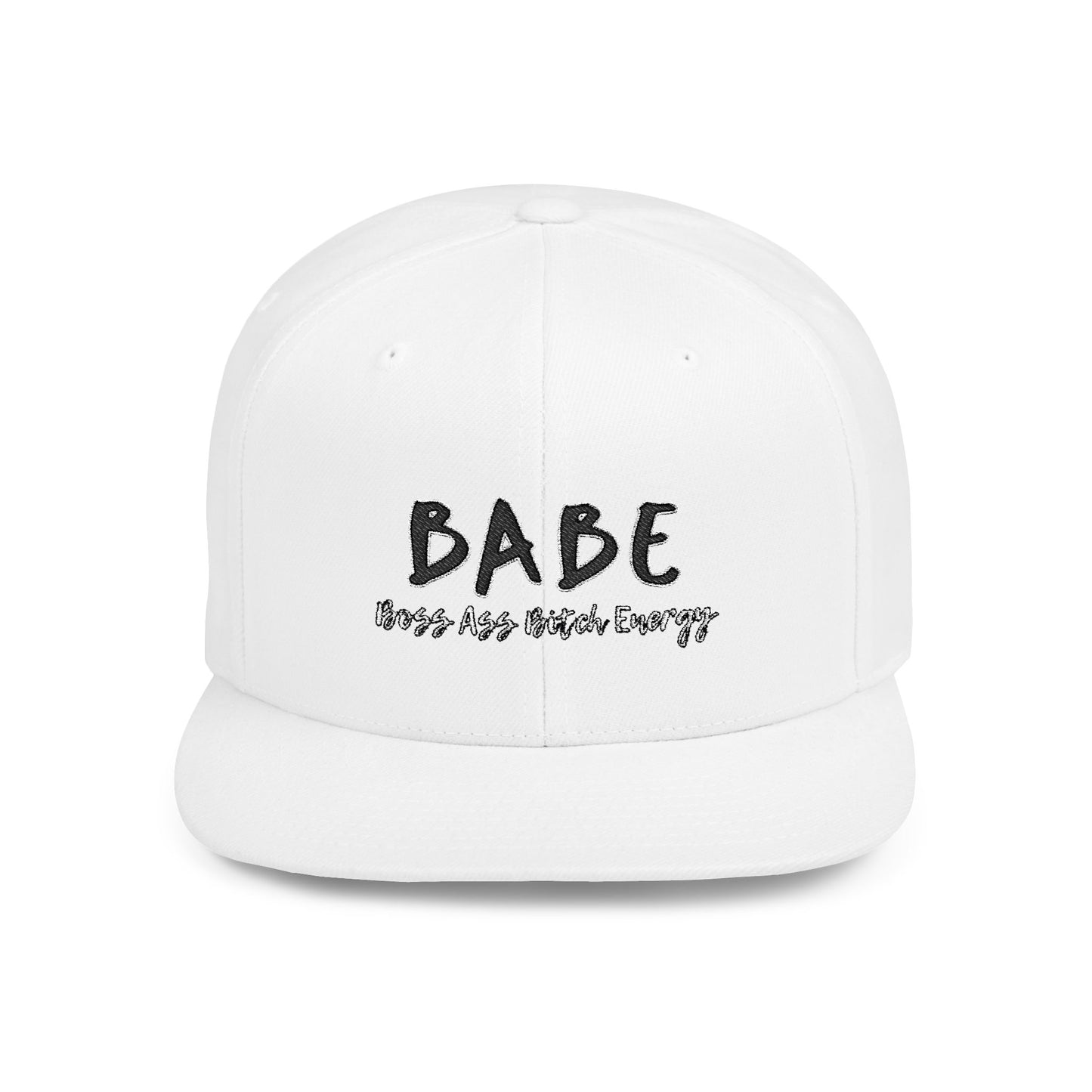 BABE (Embroidered Flat-Bill, Cotton, Snapback Hat)