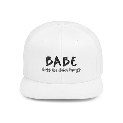 BABE (Embroidered Flat-Bill, Cotton, Snapback Hat)