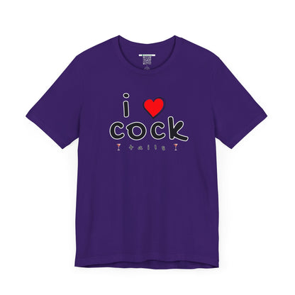 I Love Cocktails -- Playful Font (Adult Unisex Tee)