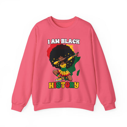 I Am Black History (Adult Unisex Crewneck Sweatshirt)