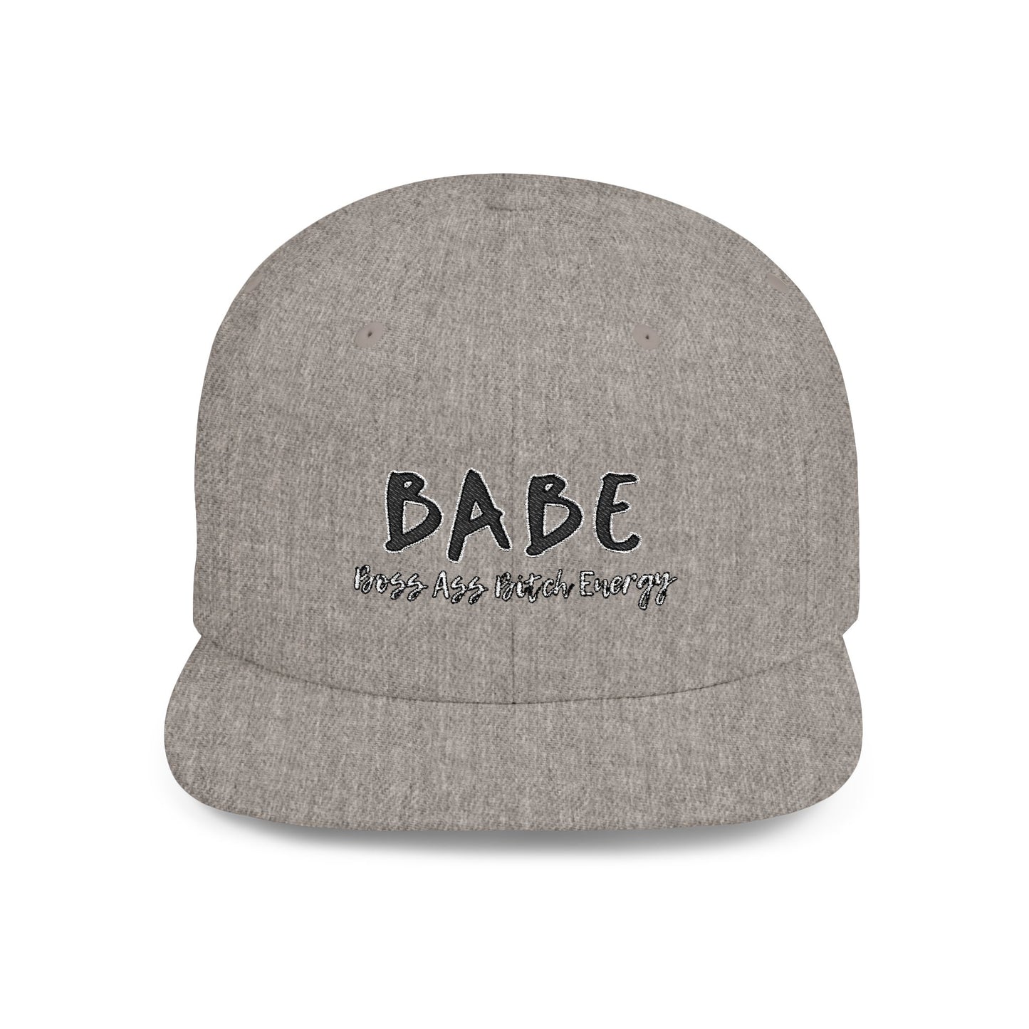 BABE (Embroidered Flat-Bill, Cotton, Snapback Hat)