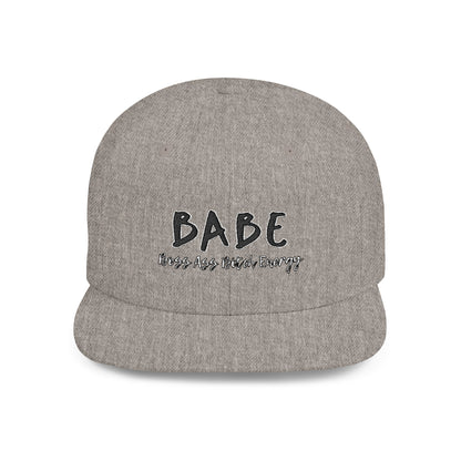 BABE (Embroidered Flat-Bill, Cotton, Snapback Hat)