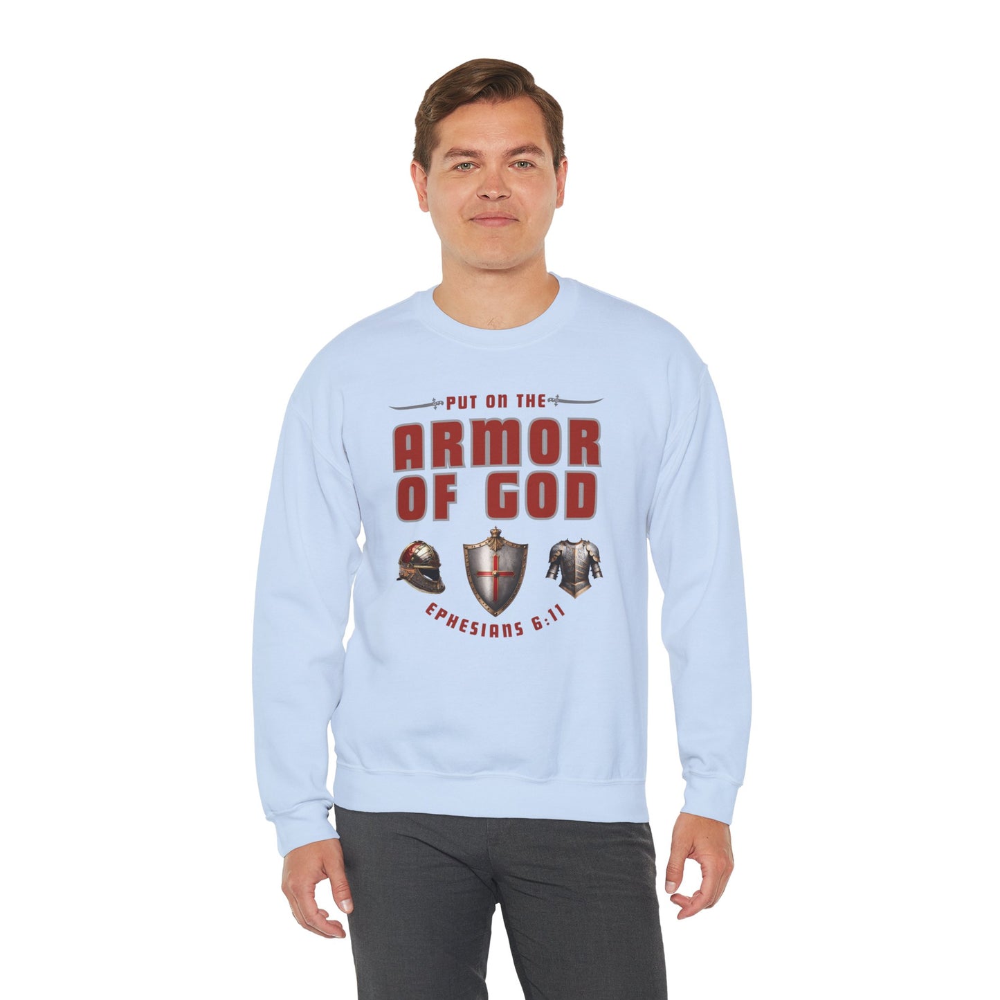 Armor Of God (Adult Unisex Crewneck Sweatshirt)