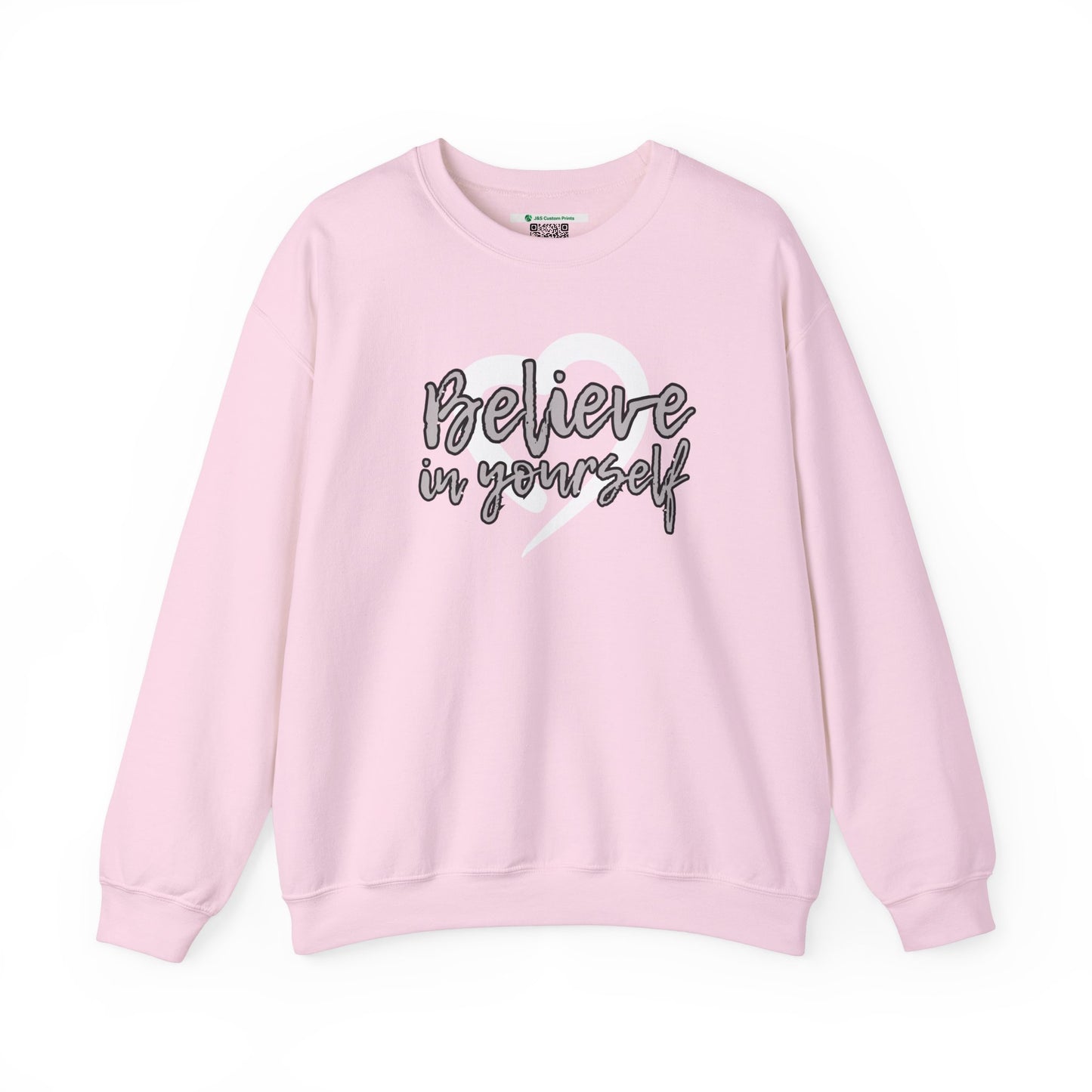 Believe In Yourself -- Gray (Adult Unisex Crewneck Sweatshirt)