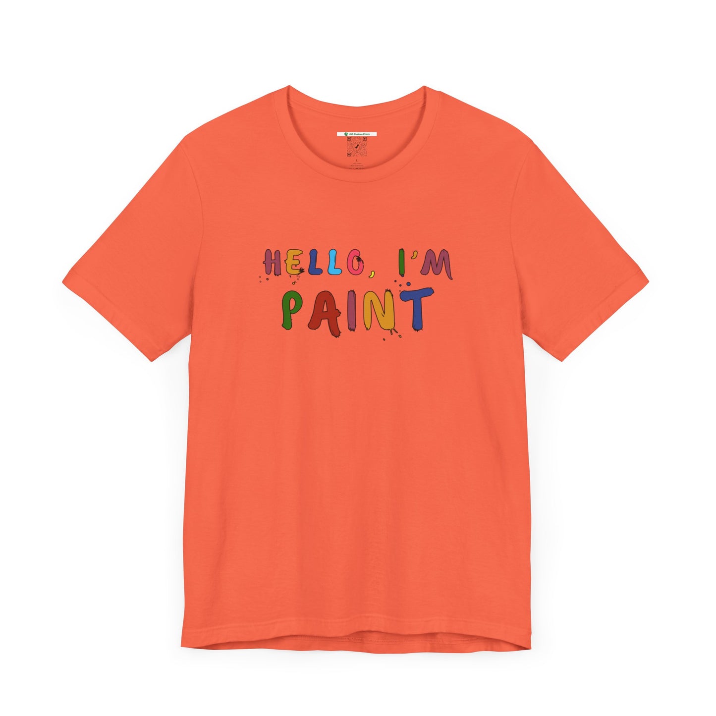 Matching Couple's Set -- Hello, I'm Paint (Adult Unisex Tee)