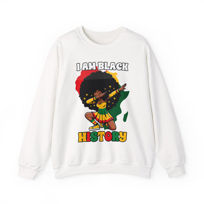 I Am Black History (Adult Unisex Crewneck Sweatshirt)