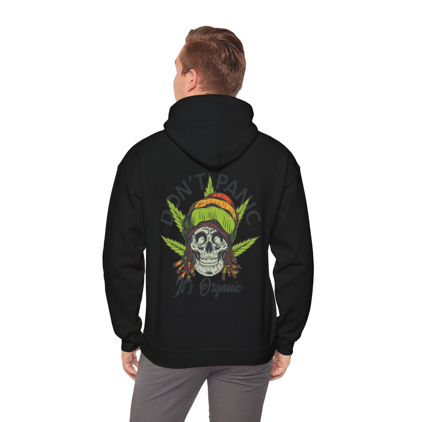 Cannabis -- Don't Panic It's Organic (Adult Unisex Hooded Sweatshirt)