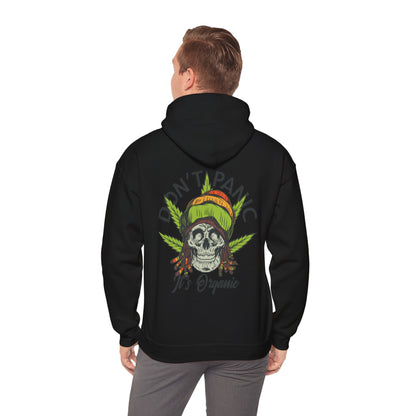 Cannabis -- Don't Panic It's Organic (Adult Unisex Hooded Sweatshirt)