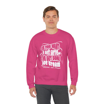 Volleyball Soft Serve (Adult Unisex Crewneck Sweatshirt)