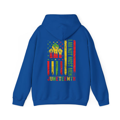 Juneteenth -- Not Most Men (Adult Unisex Hooded Sweatshirt)