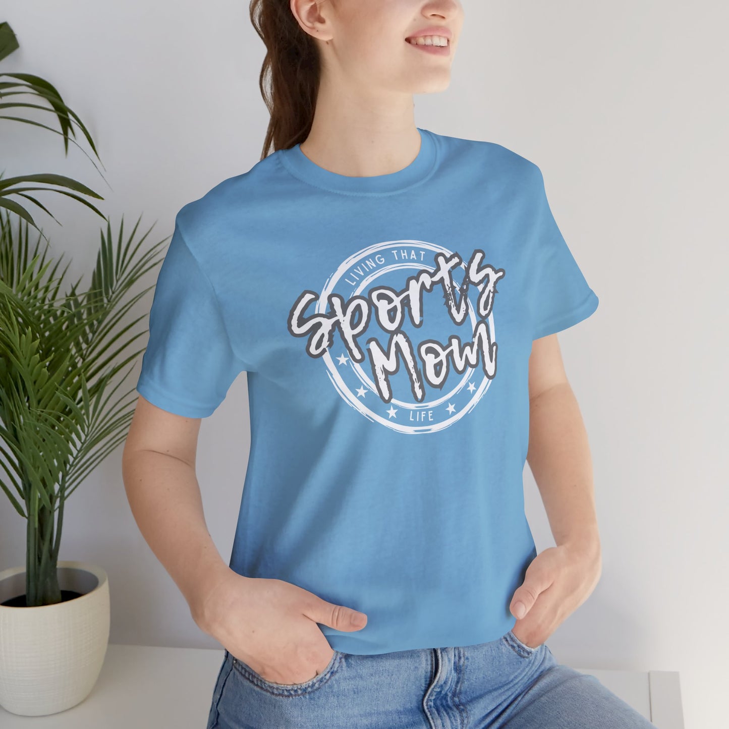 Sports Mom -- Gray Font (Adult Unisex Tee)