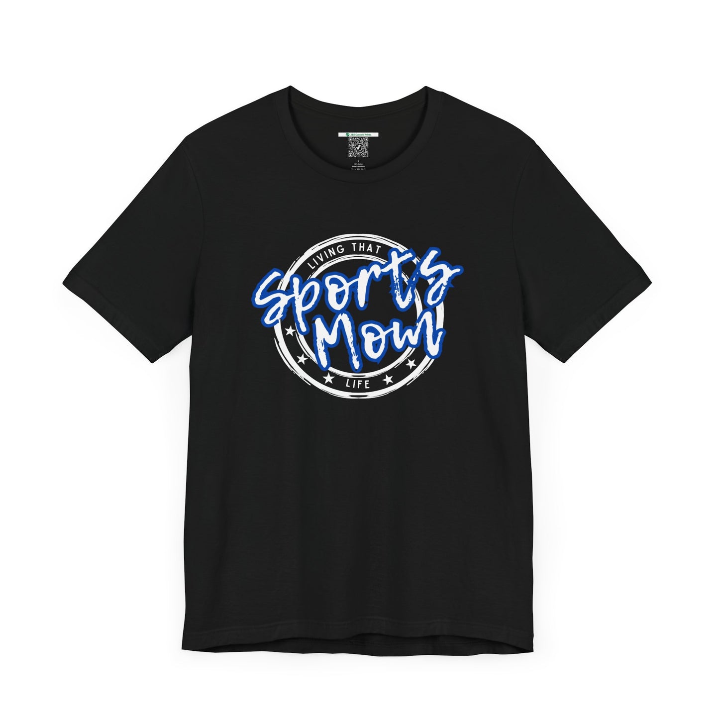 Sports Mom -- Blue Font (Adult Unisex Tee)