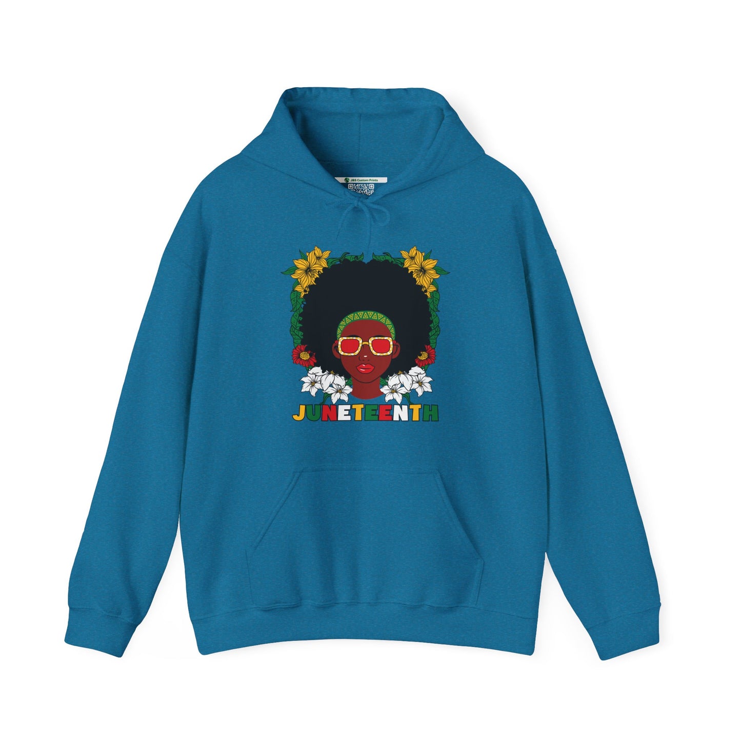 Juneteenth -- Afrocentric Design (Adult Unisex Hooded Sweatshirt)