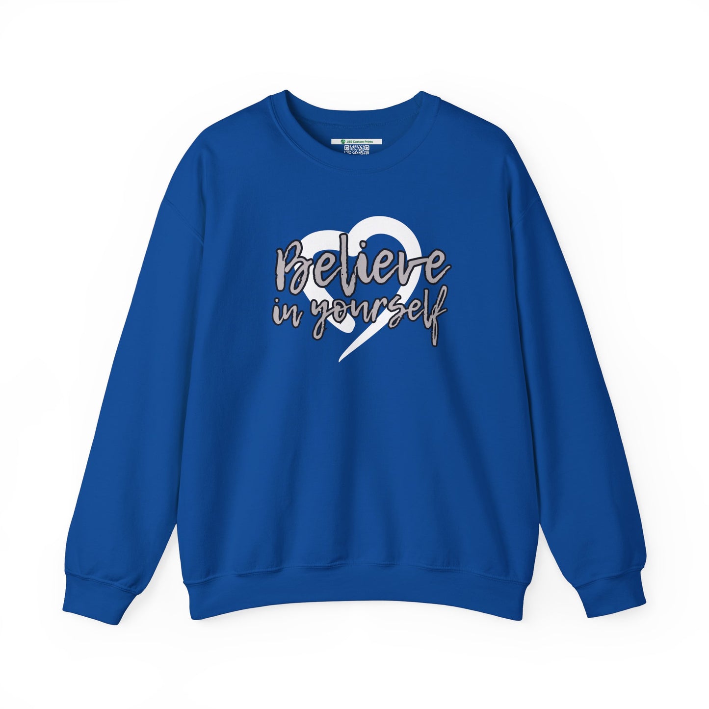 Believe In Yourself -- Gray (Adult Unisex Crewneck Sweatshirt)