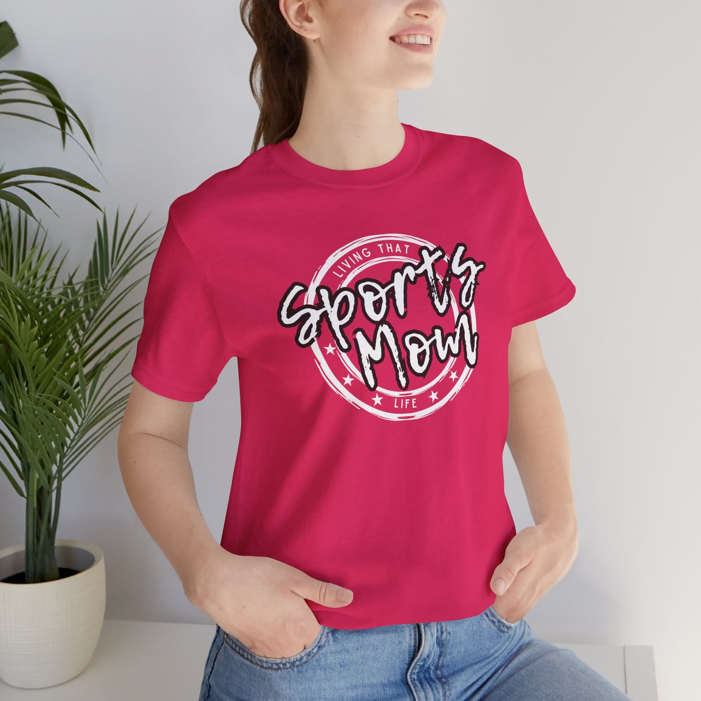 Sports Mom -- Black Font (Adult Unisex Tee)