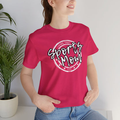 Sports Mom -- Black Font (Adult Unisex Tee)