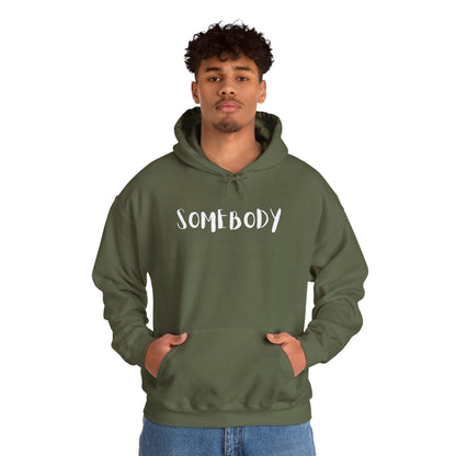 Matching Couple's Set -- "Somebody" (Adult Unisex Hooded Sweatshirt)