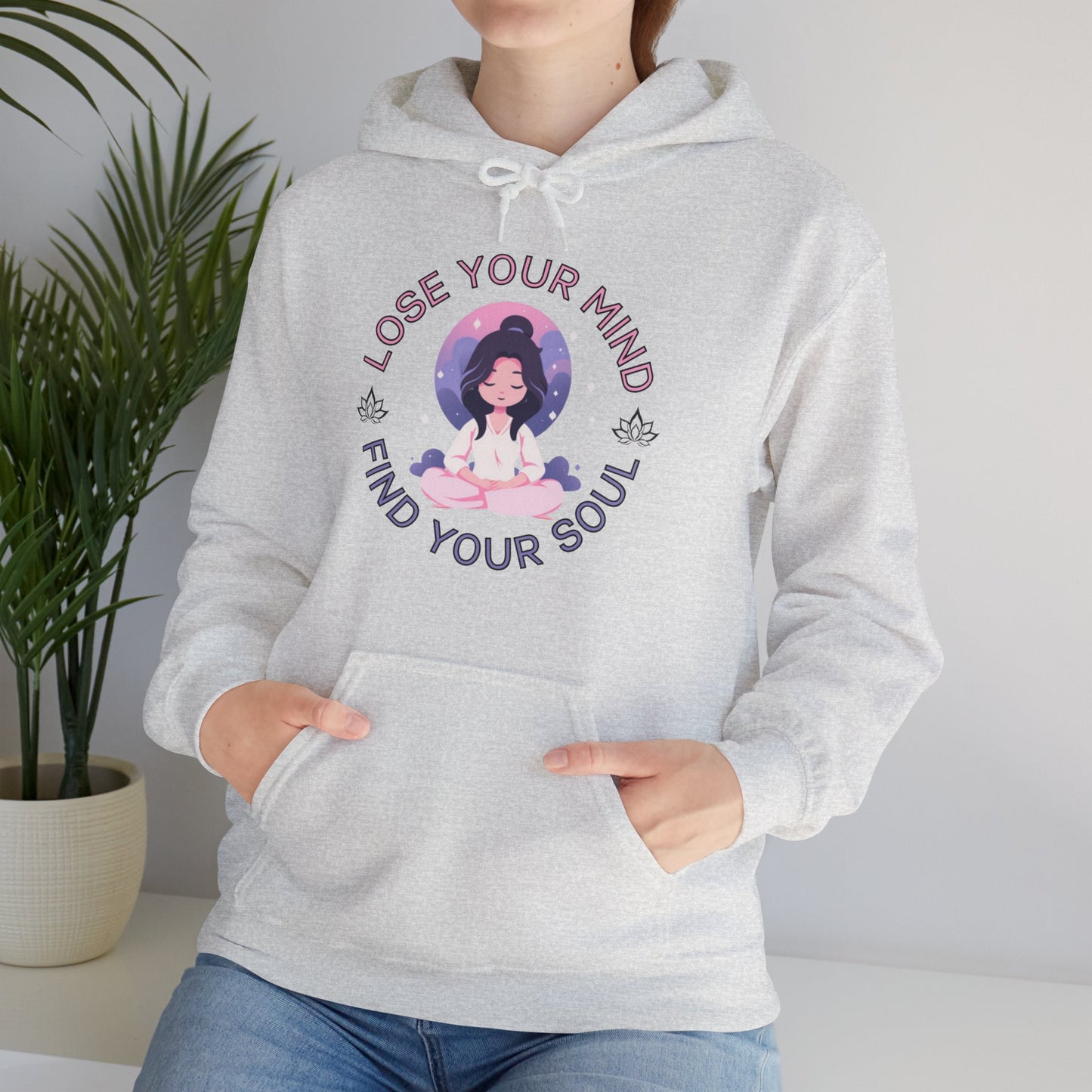 Mindful Awareness --  Meditation (Adult Unisex Hooded Sweatshirt)
