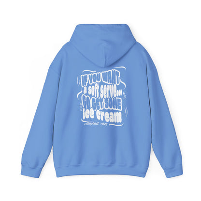 Volleyball Soft Serve (Adult Unisex Hooded Sweatshirt)